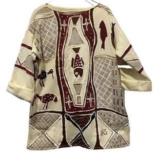 Handpainted Australian Sweater For Rosemary Thornhill By Helen R Sanderson Dress